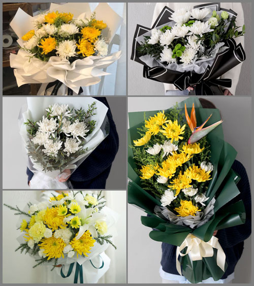 广东汕尾市陆丰市八万镇上葫村白事花束代送